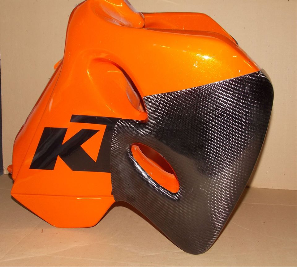 KTM 640 Adventure Fuel tank Protectors Carbon Fiber  Perfectfairings