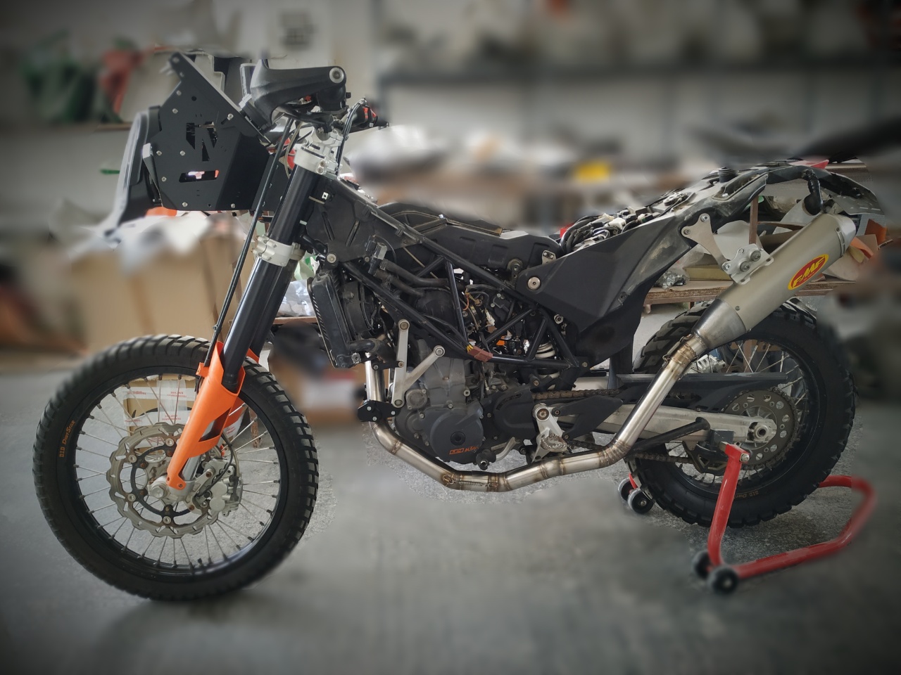 KTM 690 Enduro 2008 2018 Lower exhaust pipe Perfectfairings